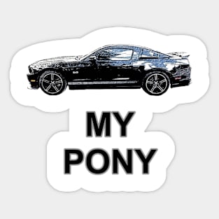 My Pony BLK50Pen Sticker